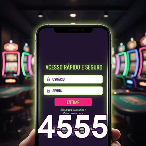 Ilustração de Descubra o aplicativo cassino 4555 para Android e iOS