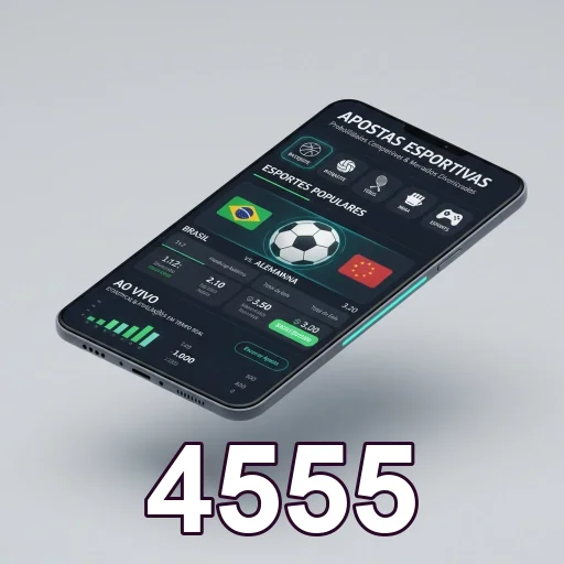Ilustração de Descubra o aplicativo cassino 4555 para Android e iOS